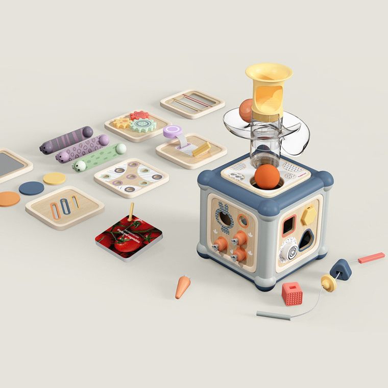 Topbright, Cub educational 10in1 Maestru al abilitatilor motorii fine, 12 luni