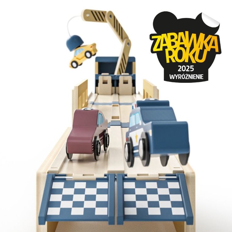Topbright, Transportator de masini si pista de curse 2in1, 36 luni+