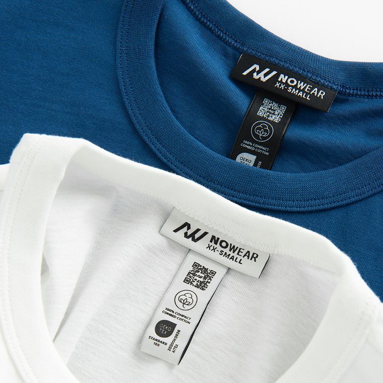 Tricou din bumbac pieptanat 2-pack NOWEAR