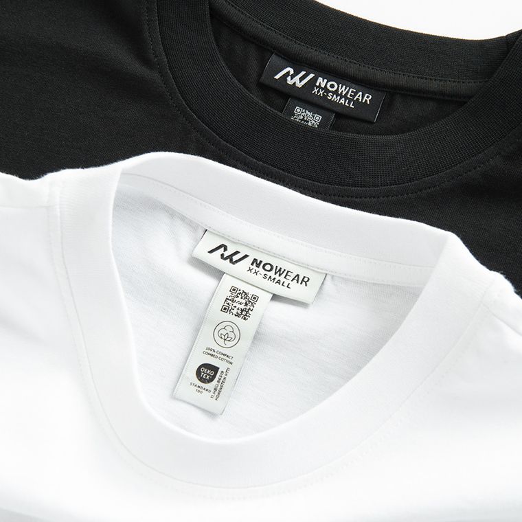 Tricou din bumbac pieptanat 2-pack NOWEAR