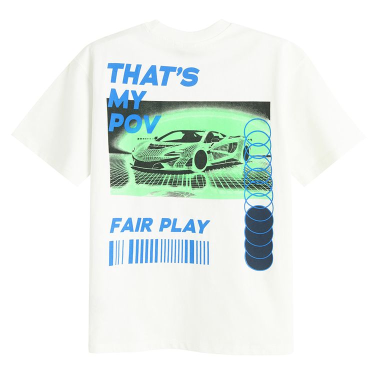 Tricou oversize cu imprimeu pe spate NOWEAR