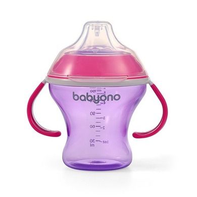 BabyOno, canita anti-varsare, roz, 180 ml