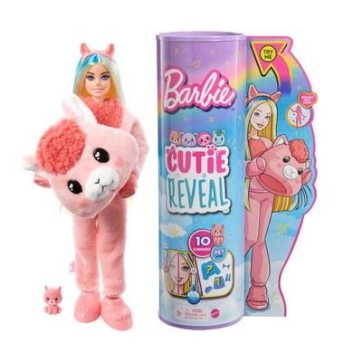 Barbie, Cutie Reveal, Lama, serie 2, papusa si accesorii