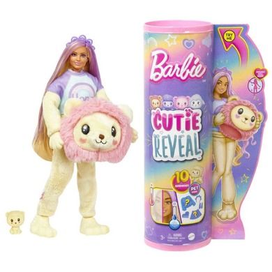 Barbie, Cutie Reveal, papusa leu si accesorii