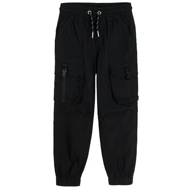Cool Club, Pantaloni din material textil pentru baieti, negru