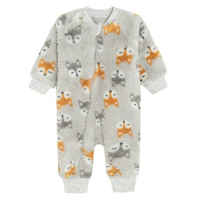 Cool Club, Pijama tip salopeta pentru bebelusi, calduroasa, gri