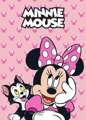 Minnie Mouse, patura din fleece, 100-140 cm