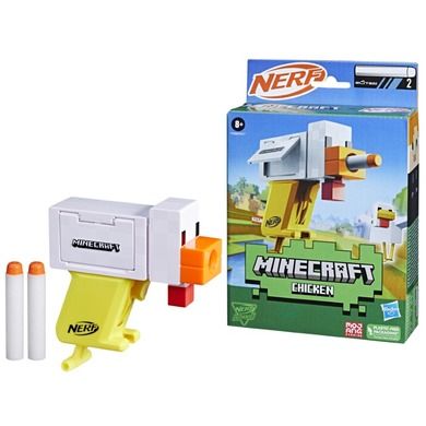 Nerf Microshots, Minecraft, Chicken, blaster si 2 proiectile