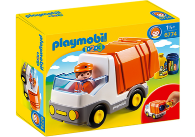 Playmobil, 1.2.3, Camion deseuri, 6774