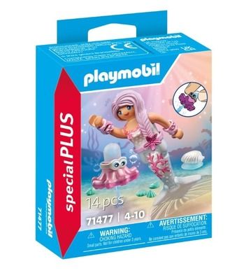 Playmobil, Special Plus, Sirena cu caracatita care stropeste cu apa, 71477