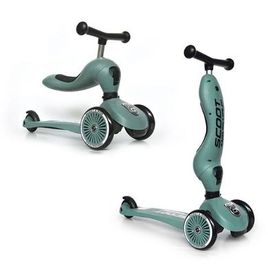 Scoot & Ride, Highwaykick 1, Vehicul fara pedale si trotineta 2 in 1, Forest