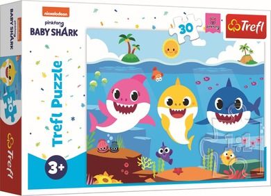 Trefl, Baby Shark, Lumea subacvatica a rechinilor, puzzle, 30 piese